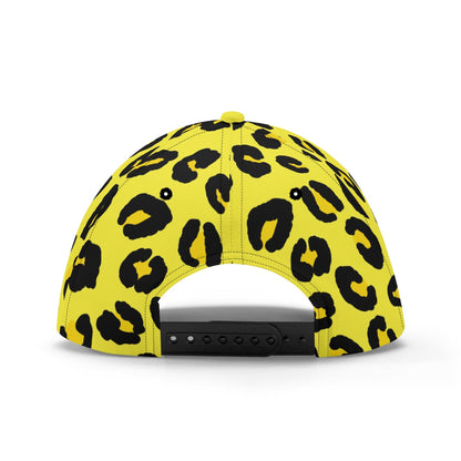 Leopard Baseball Cap | Black & Yellow