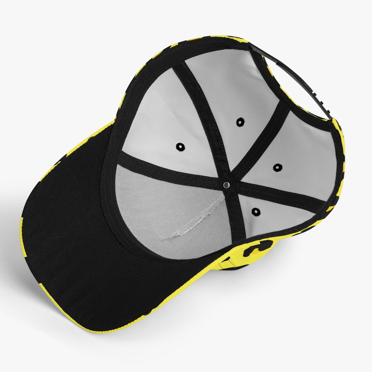 Leopard Baseball Cap | Black & Yellow