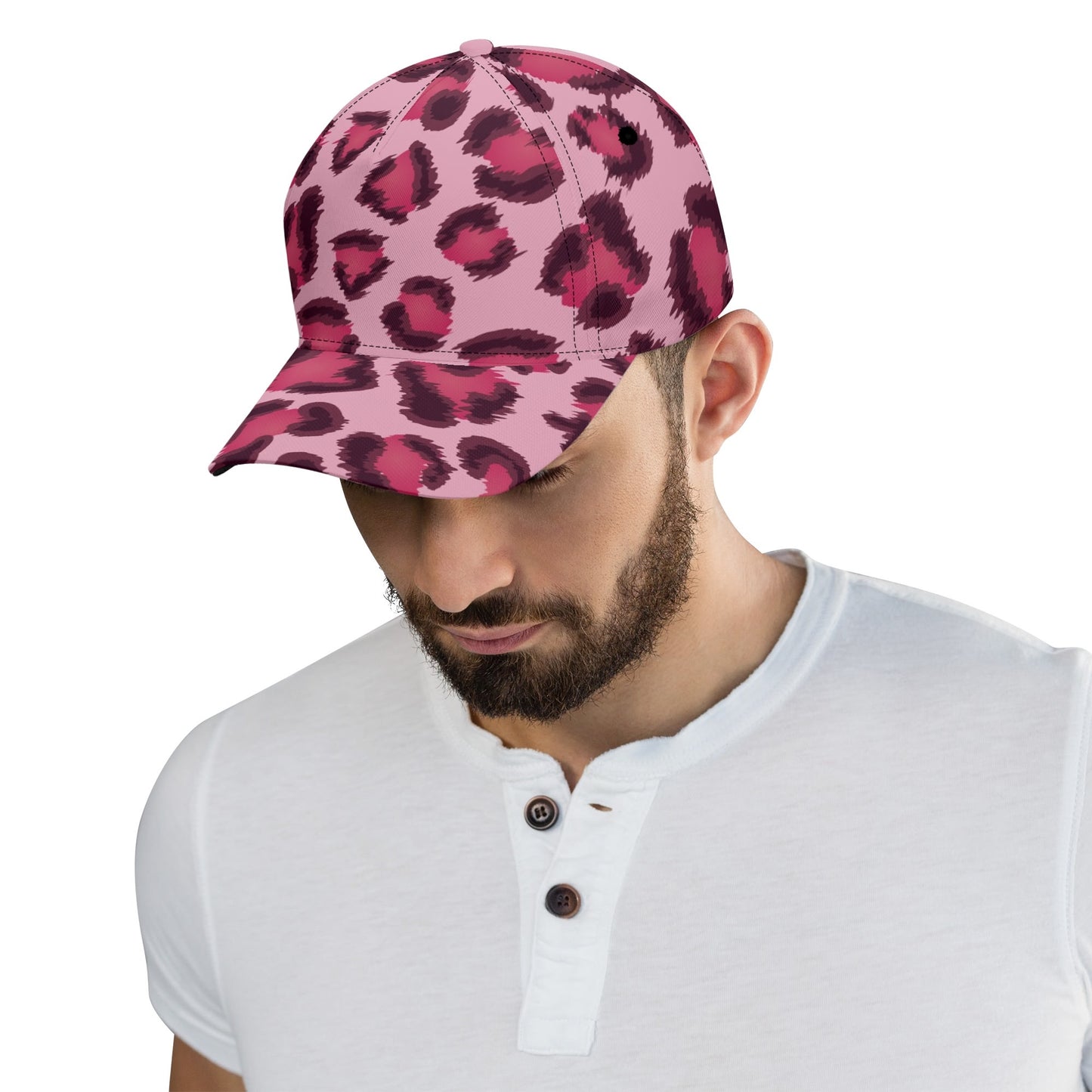 Leopard Hat | Pink, Cherry and Black