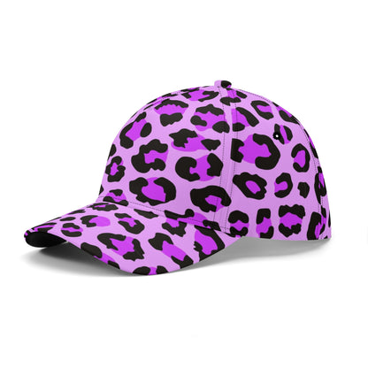 Leopard Hat | Purple, Blue and Black Print