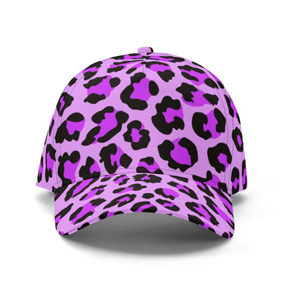 Leopard Hat | Purple, Blue and Black Print