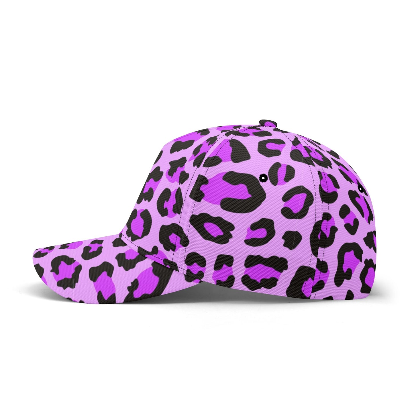 Leopard Hat | Purple, Blue and Black Print