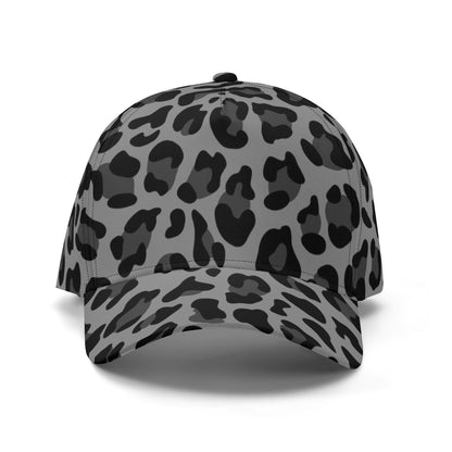 Leopard Hat | Gray and Black Print