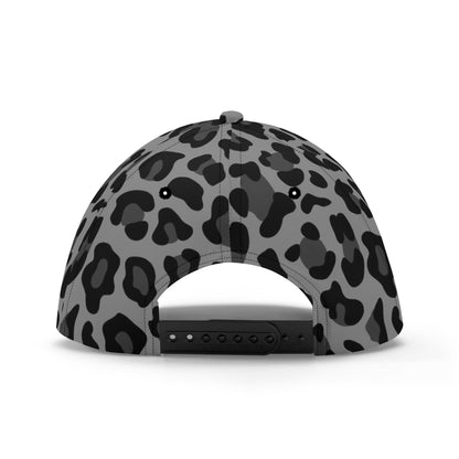 Leopard Hat | Gray and Black Print