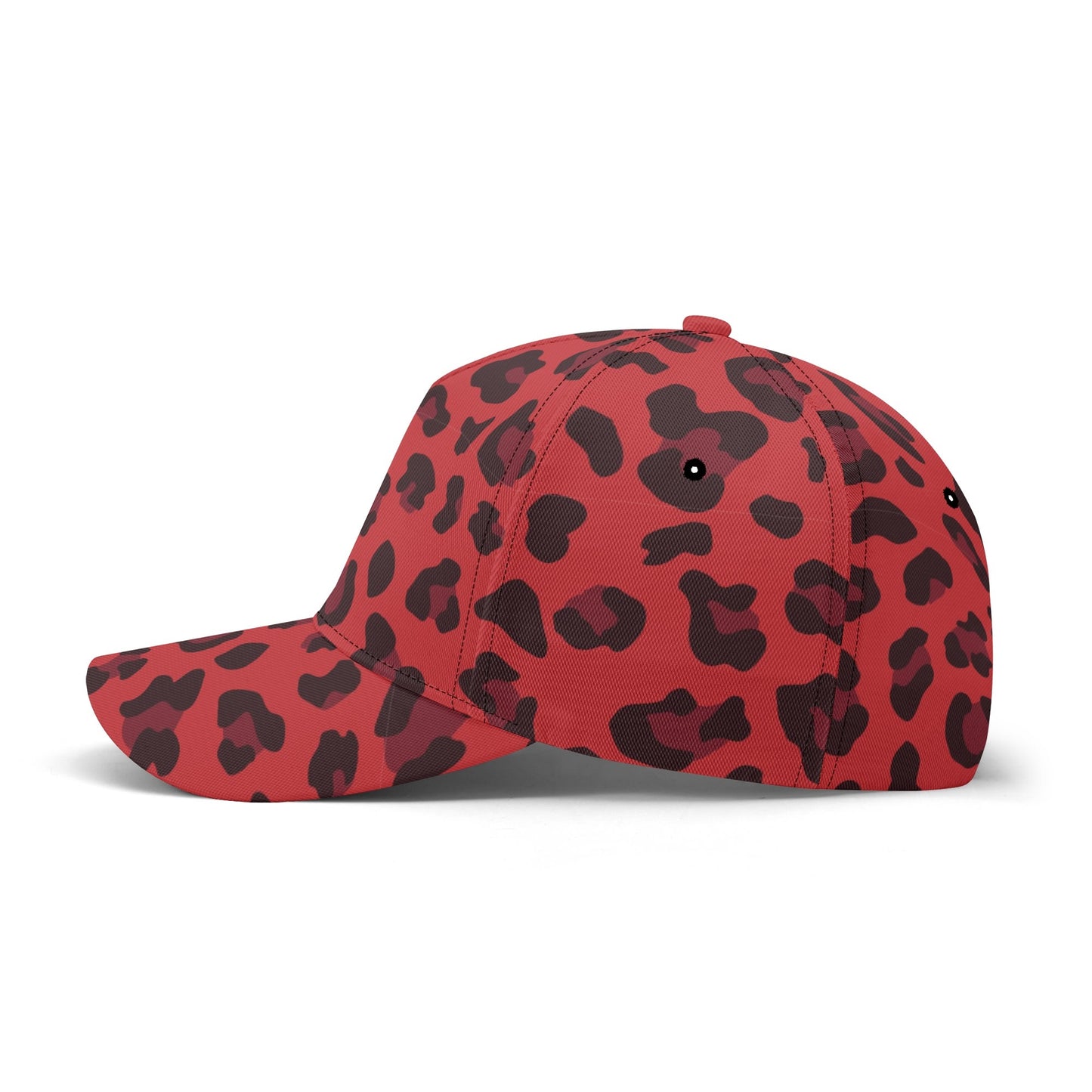 Leopard Hat | Red and Black Print