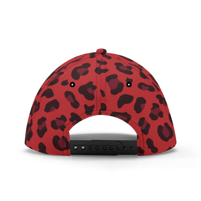 Leopard Hat | Red and Black Print