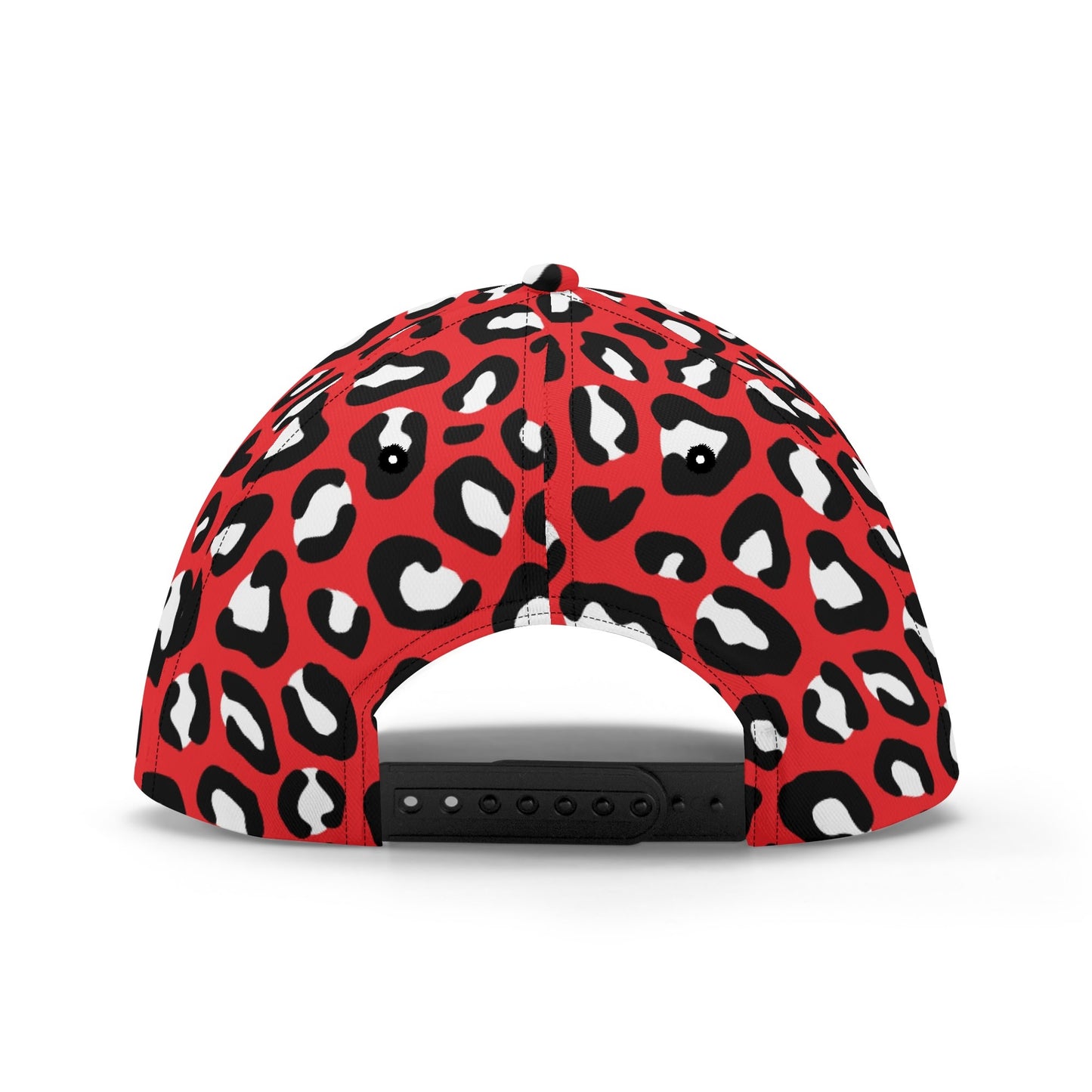 Leopard Hat | Red, Black and White Print