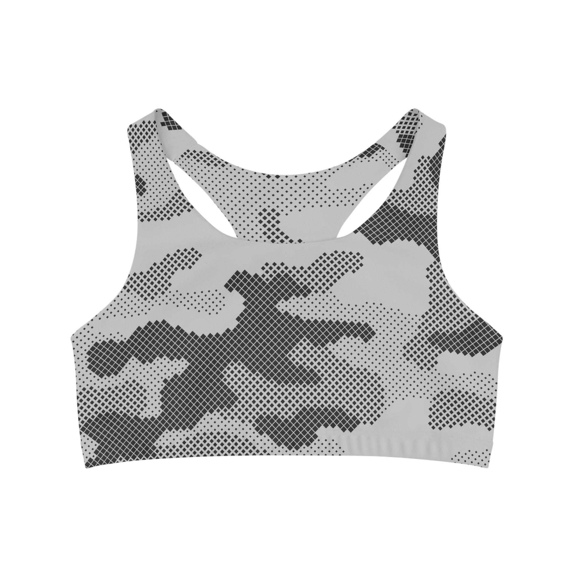 Camo Bra | Black & White Digital Camouflage