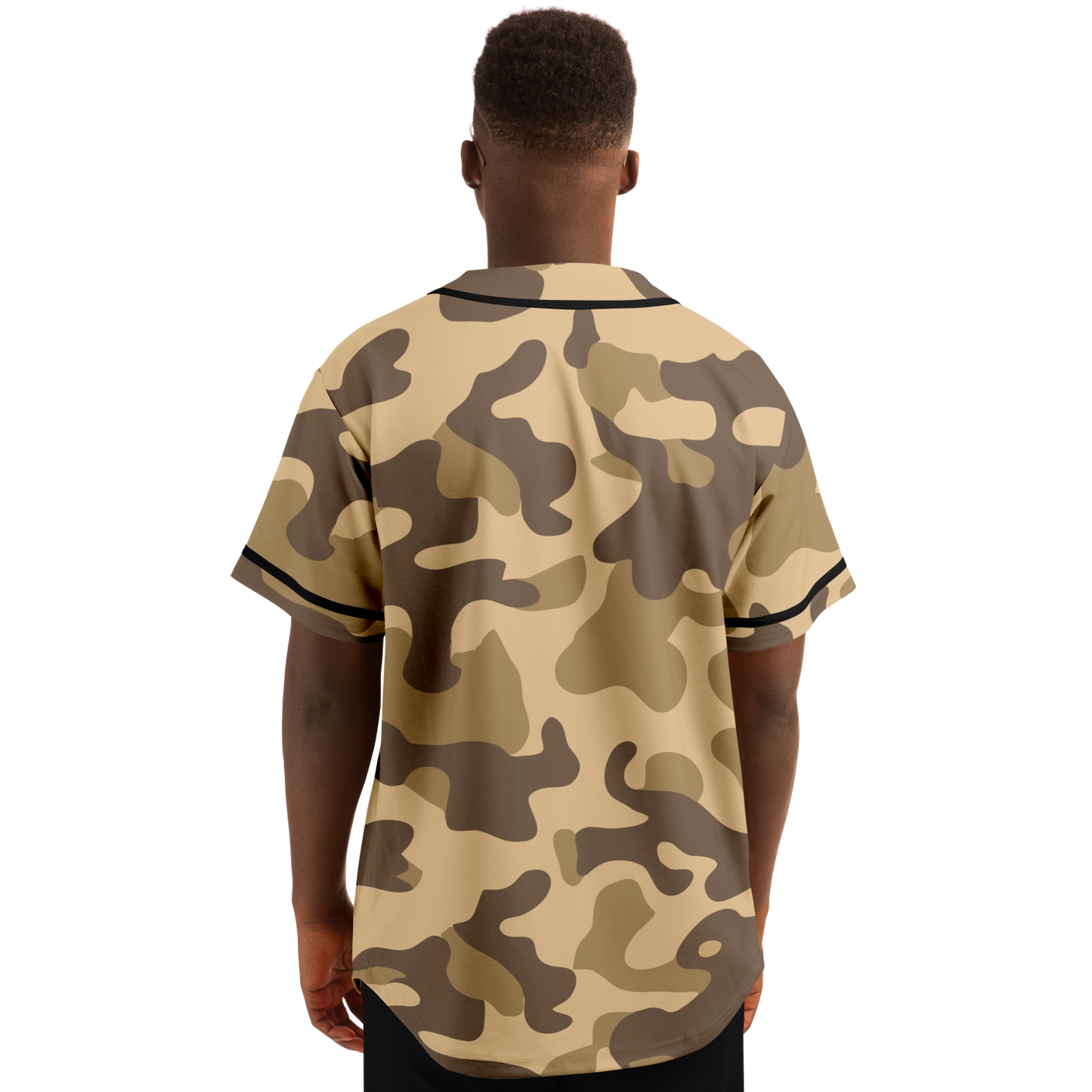 Camo Baseball Jersey | Khaki Camouflage