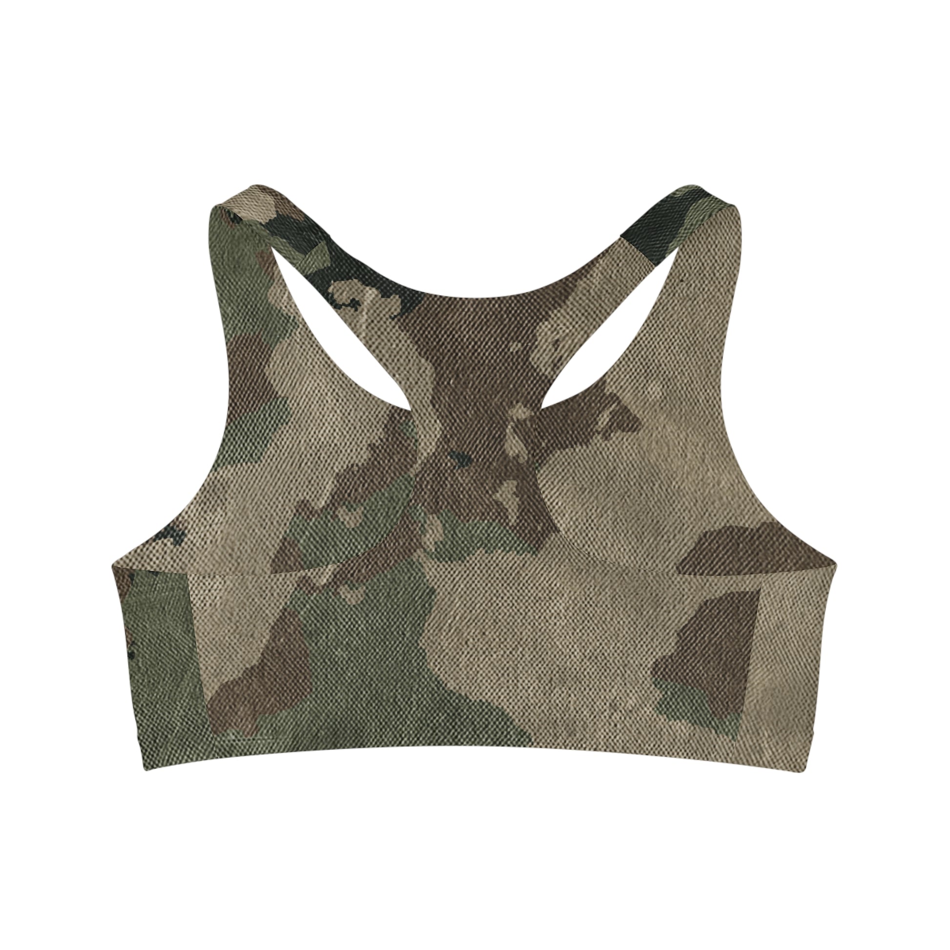 Camo Bra | Dirty Brown Sports Camouflage