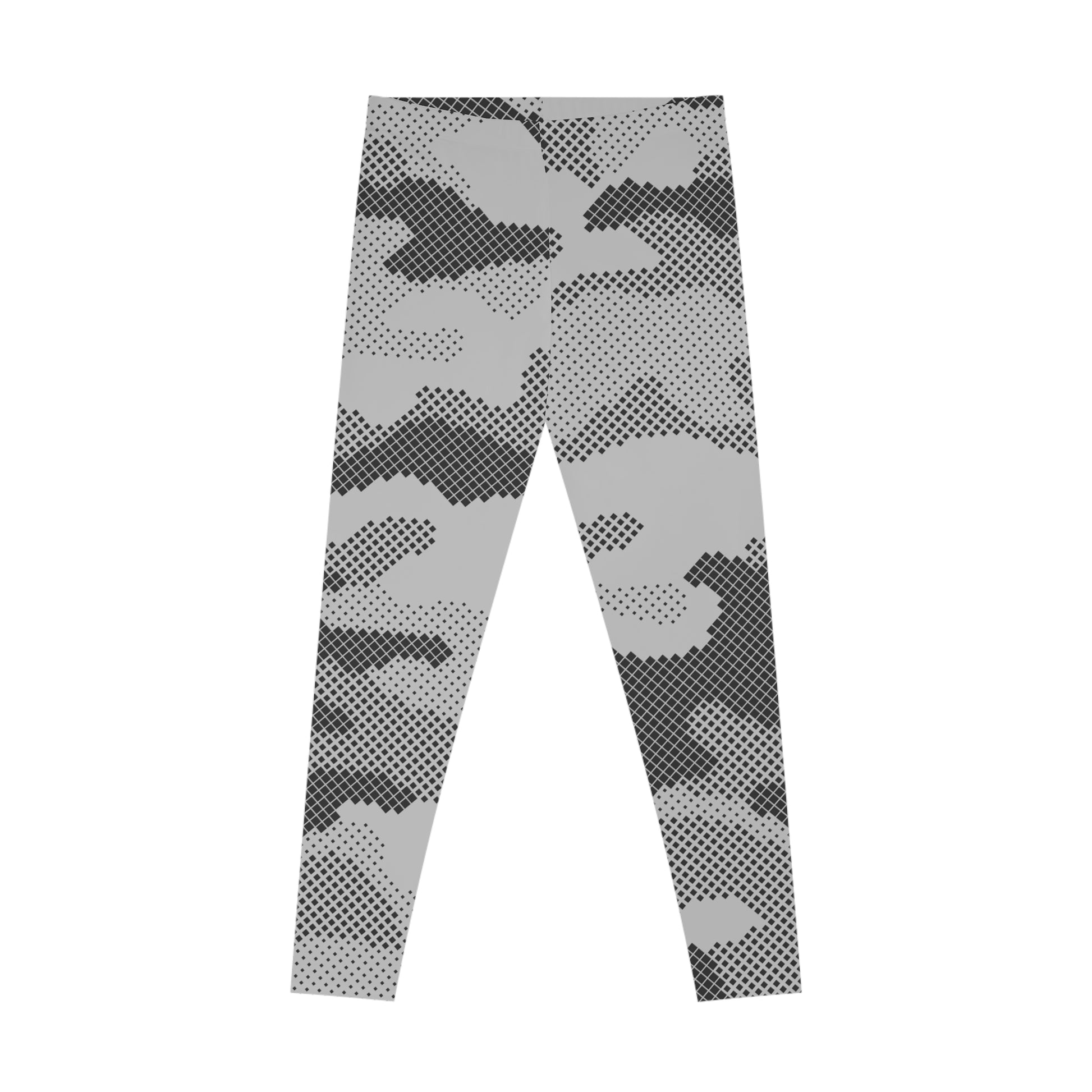 Grey Camo Leggings For Women | Mid Waist Fit