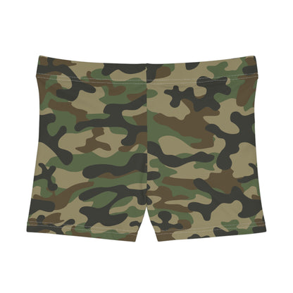 Women's Camo Shorts | Tight Fit | Military Brown Camouflage