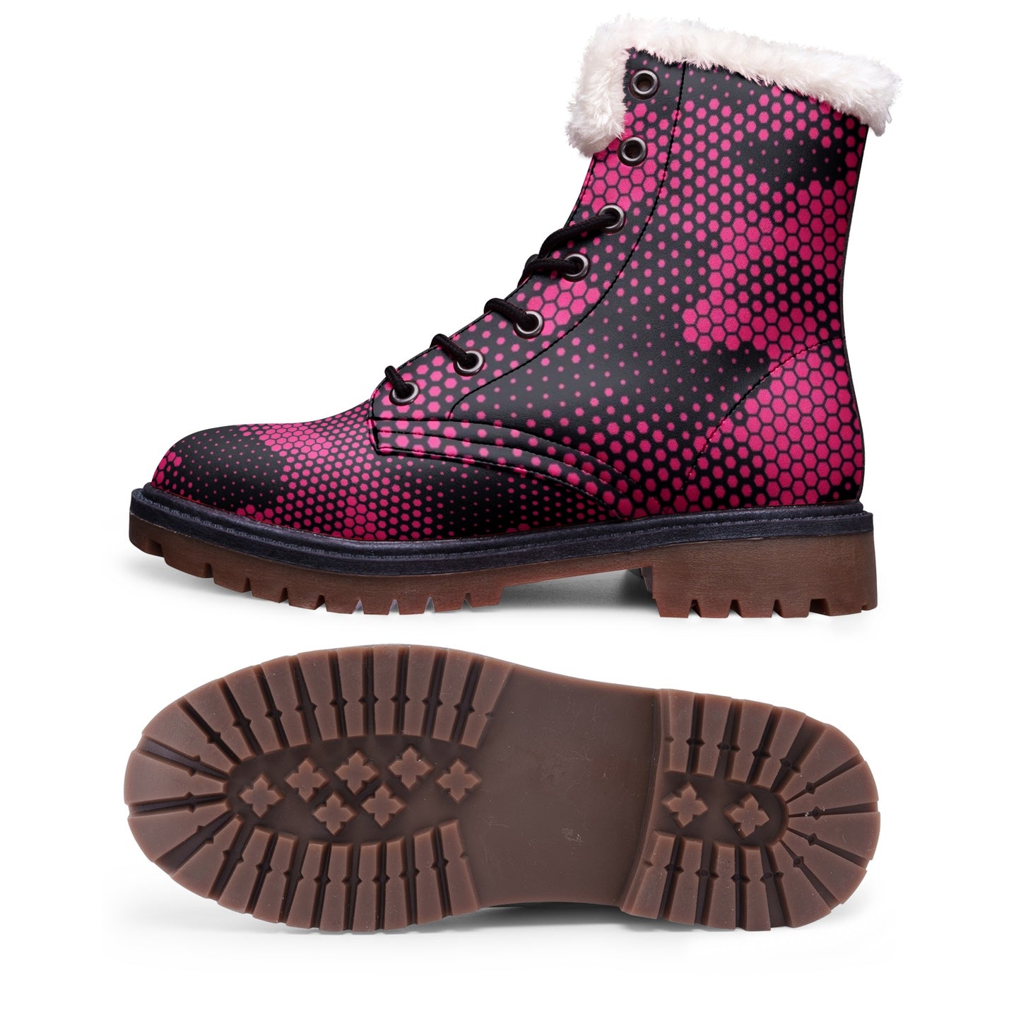 Snow Camo Boots | Digital Pink Camouflage