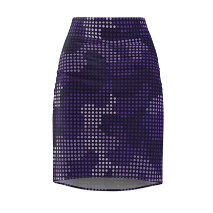 Camo Mini Skirt | Pencil Cut | Blue LED