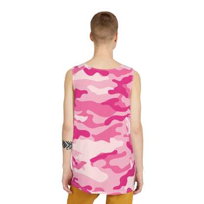 Men's Camo Tank Top | Lavender Pink | Loose Fit