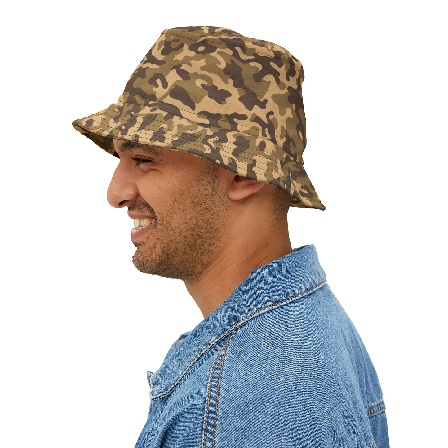 Camo Bucket Hat | Khaki Camouflage