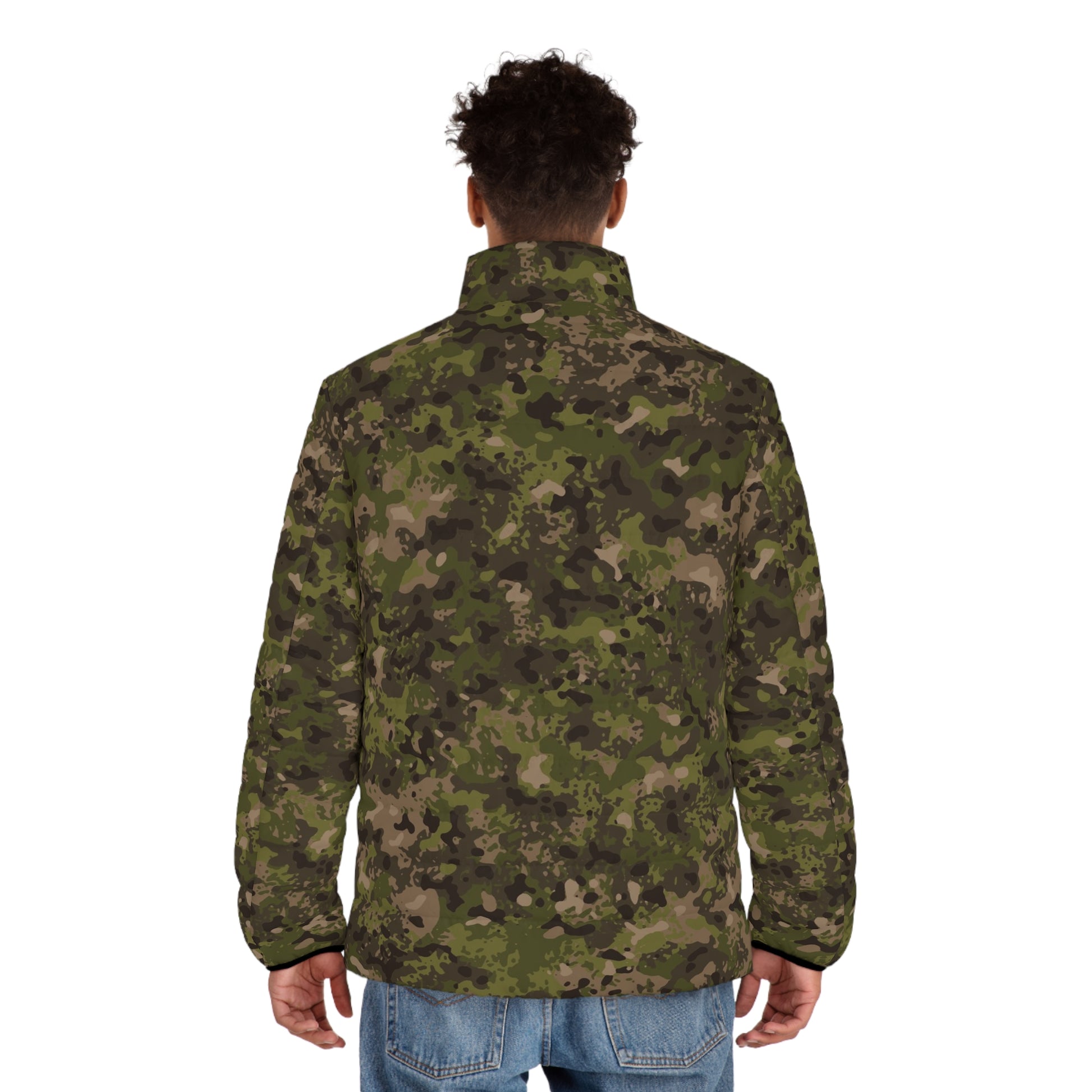 Camo Puffer Jacket For Men | Hunting Brown Camouflage