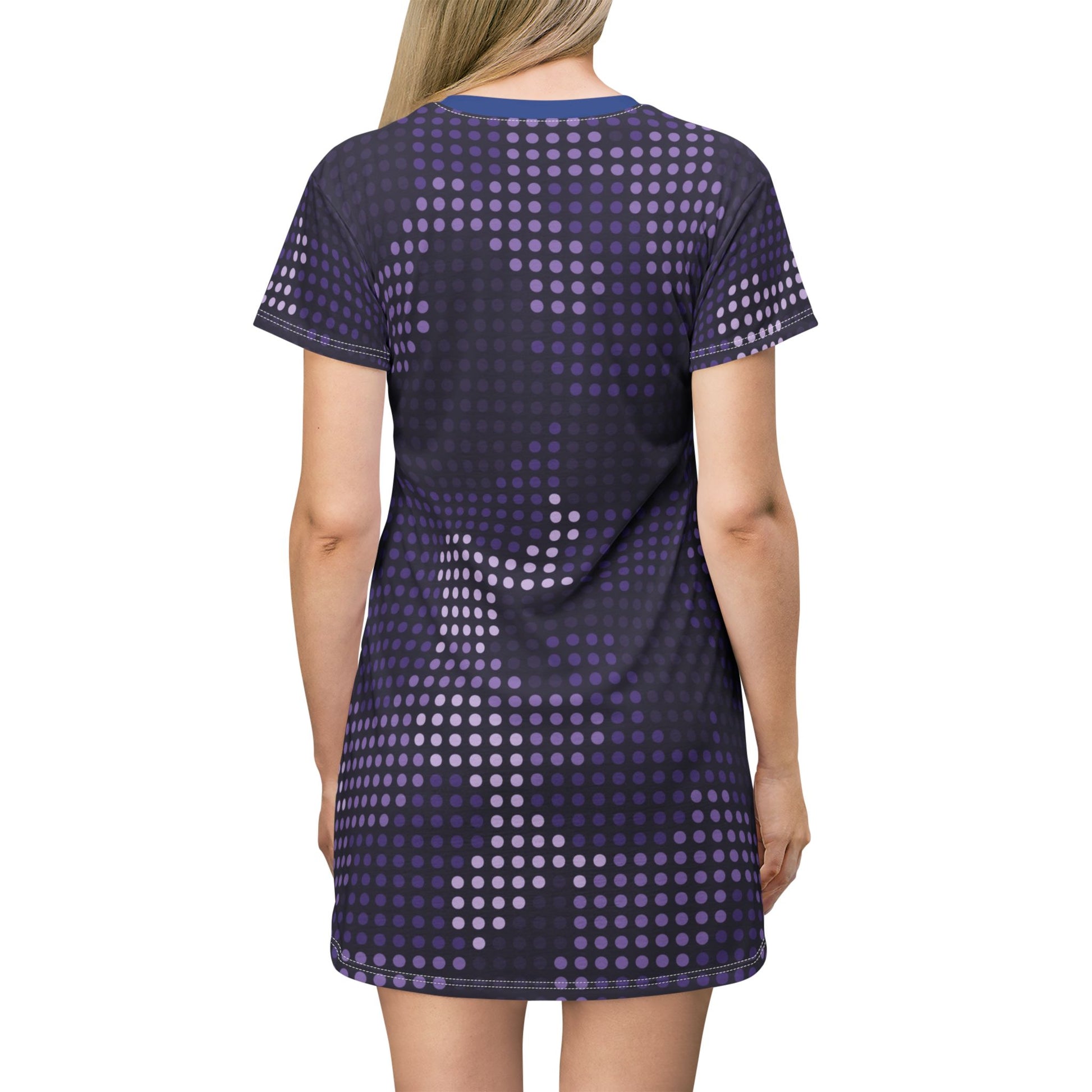 Camo T-Shirt Dress | Blue LED Camouflage