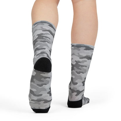 Camo Socks | Gray Digital | Sublimation Crew