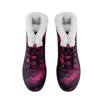 Snow Camo Boots | Digital Pink Camouflage