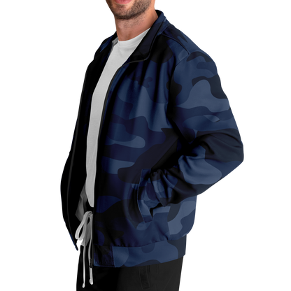 Camo Track Jacket | Deep Blue Camouflage