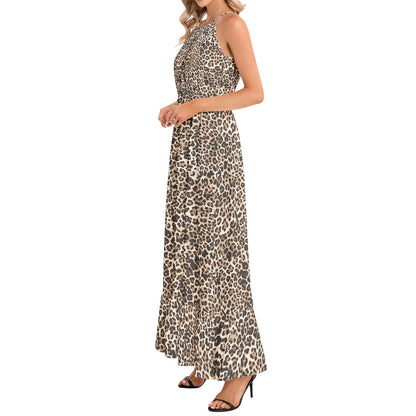 Leopard Maxi Dress | Classic Brown Print