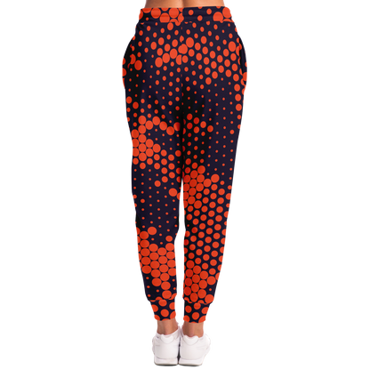 Camo Sweatpants | Unisex | Orange & Blue Digital Camouflage