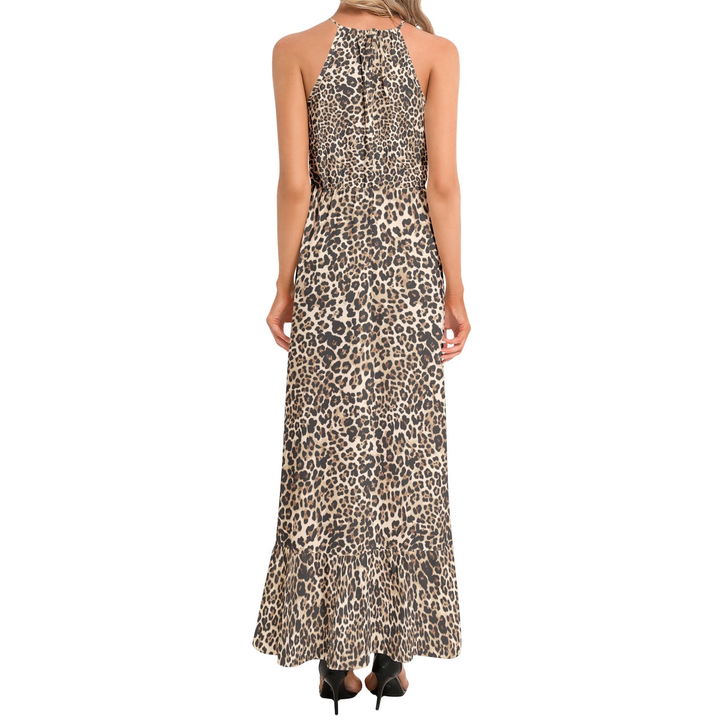 Leopard Maxi Dress | Classic Brown Print