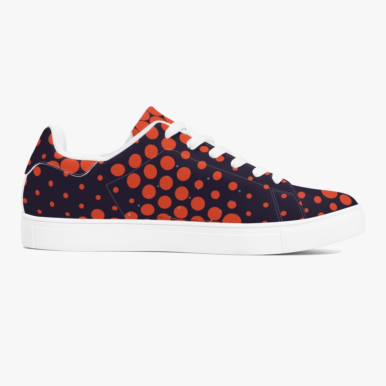 Camo Sneakers | Classic Low-Top | Orange & Blue Digital