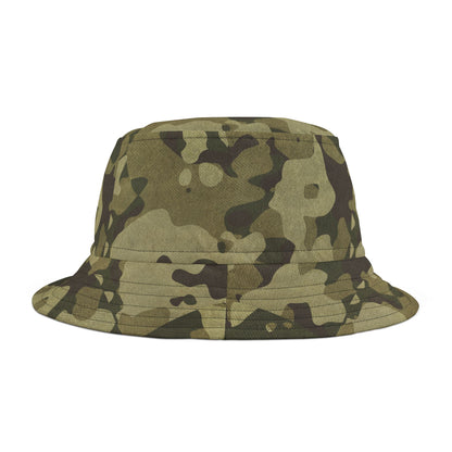 Camo Bucket Hat | Green Fabric Camouflage