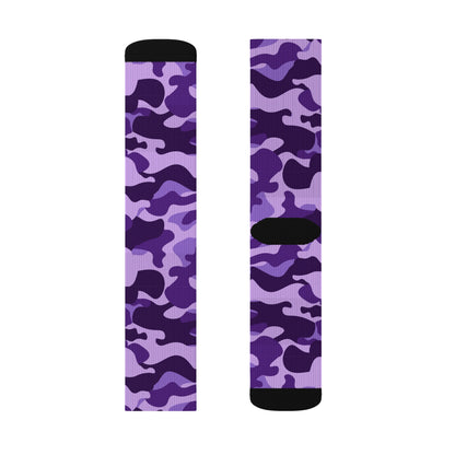 Camo Socks | Purple, Blue & Mauve Camouflage