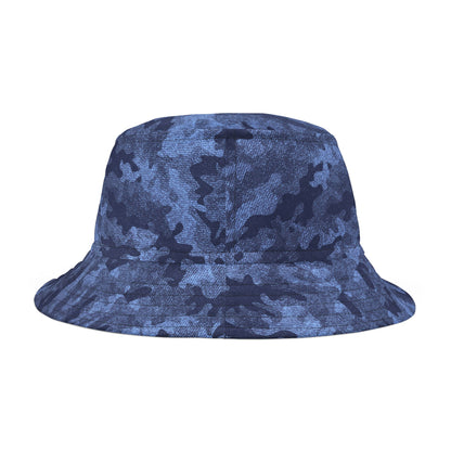 Camo Bucket Hat | Denim Blue Camouflage