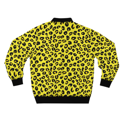 Leopard Jacket | Men's Classic Bomber | Yellow & Black