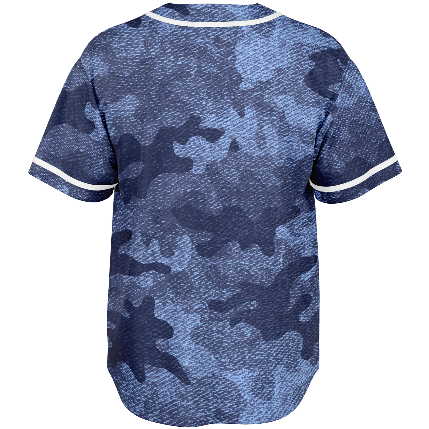 Camo Baseball Jersey | Denim Blue Camouflage