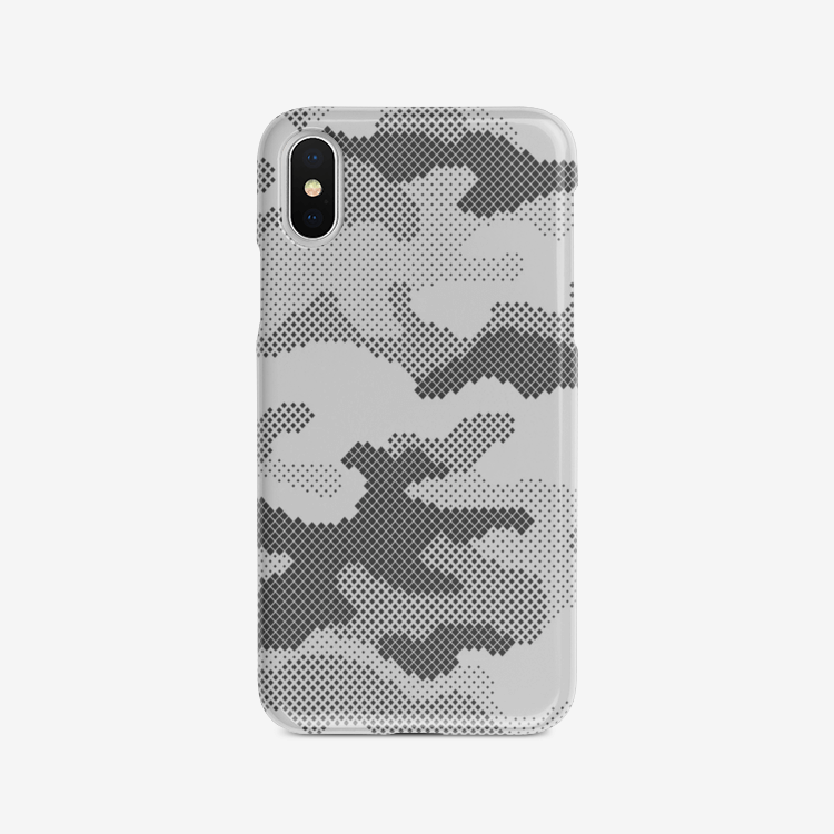 Camo Phone Case | iPhone | Gray Camouflage