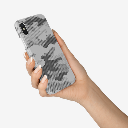 Camo Phone Case | iPhone | Gray Camouflage