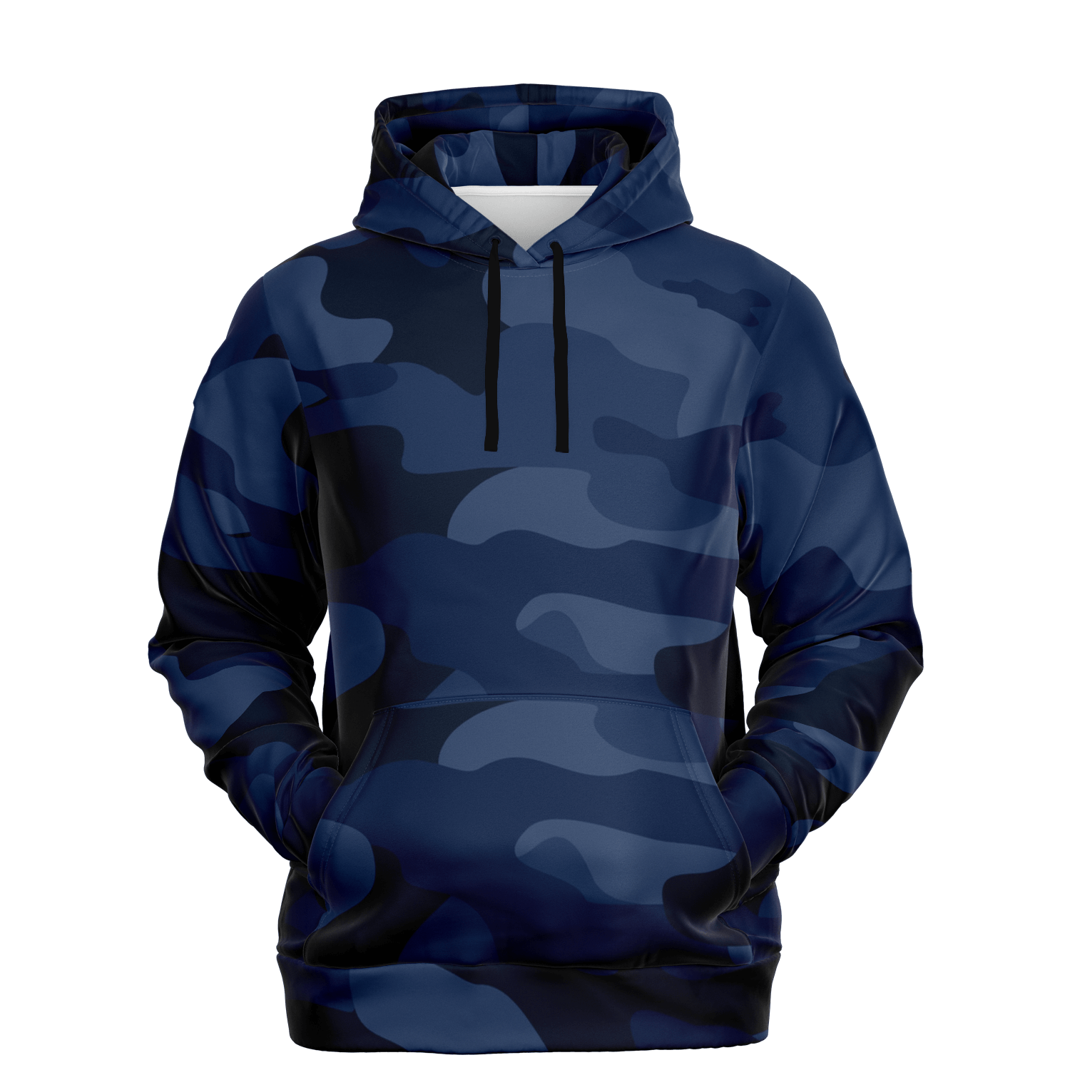 Camo Hoodie | Deep Blue Camouflage Pullover