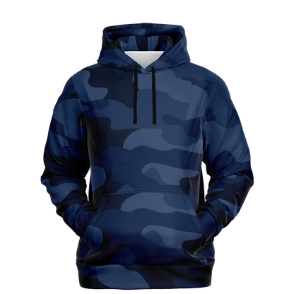 Camo Hoodie | Deep Blue Camouflage Pullover