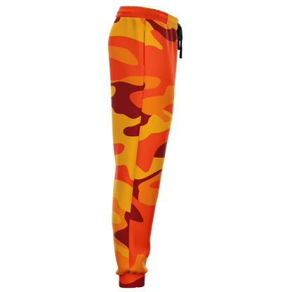 Camo Joggers | Unisex | Orange & Red