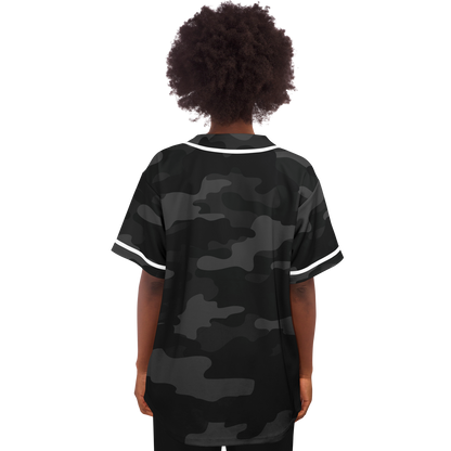 Camo Baseball Jersey | Black Camouflage