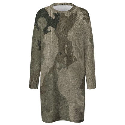 Camo Shirt | Loose Fit Long Sleeves | Dirty Brown