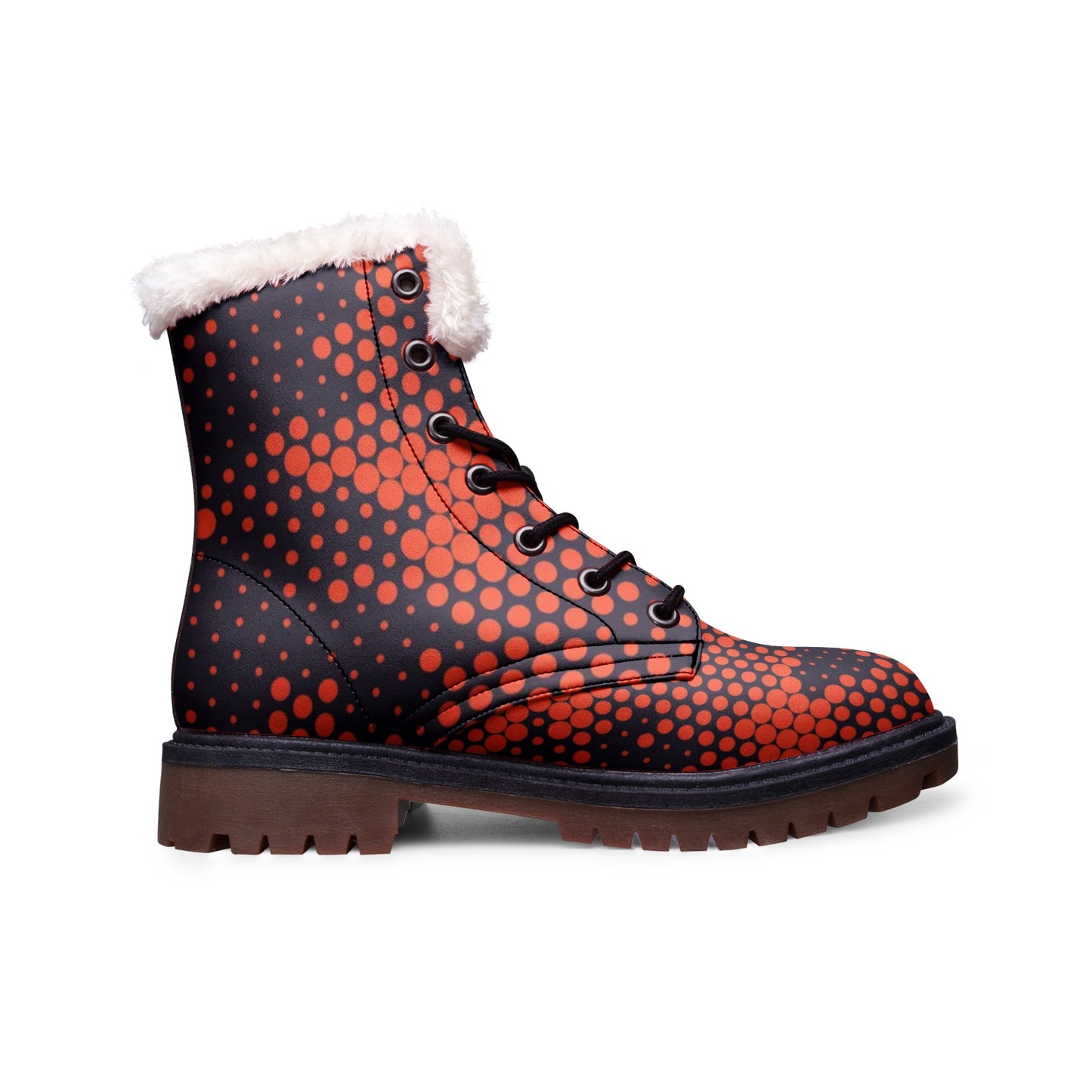 Snow Camo Boots | Orange and Blue Digital Camouflage