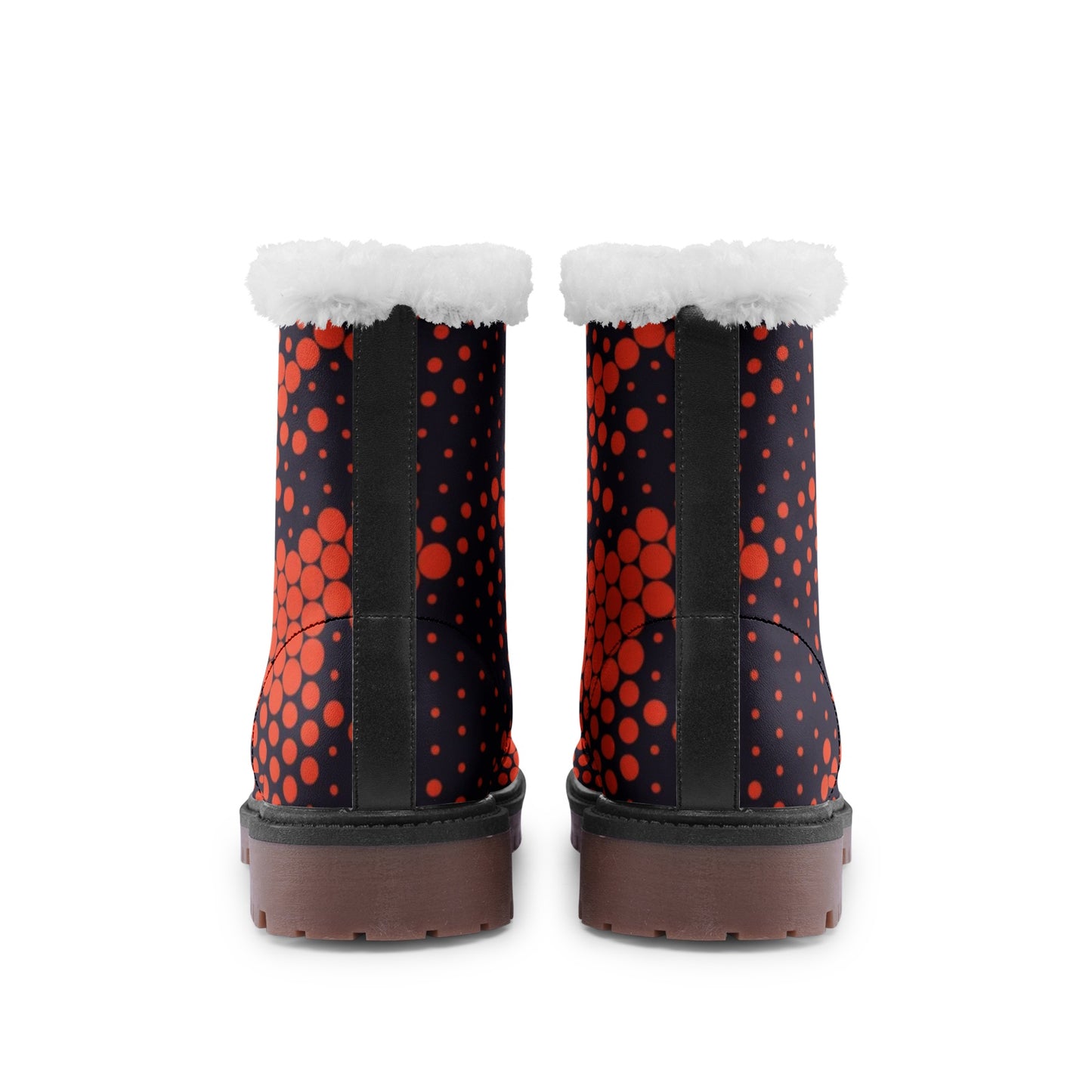 Snow Camo Boots | Orange and Blue Digital Camouflage