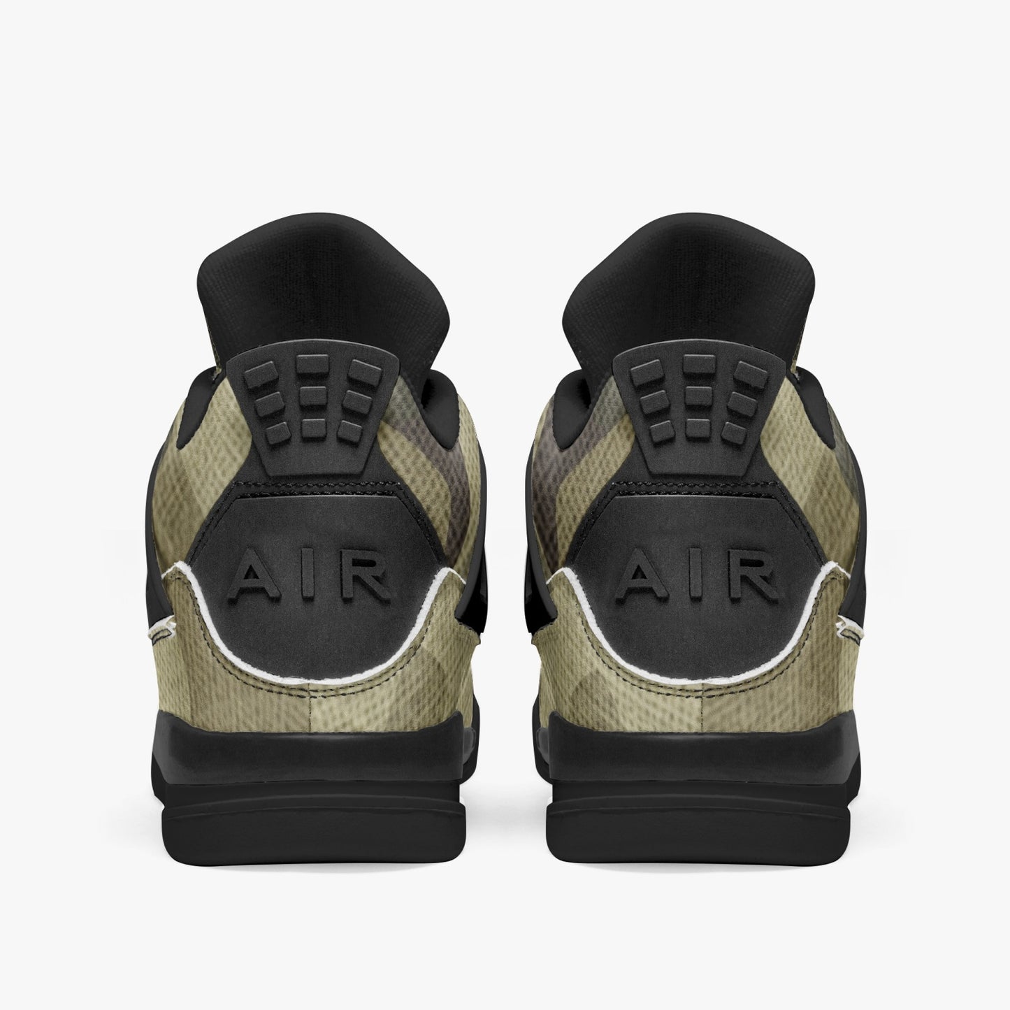 Camo Jordans AJ4 | Green Fabric Camouflage