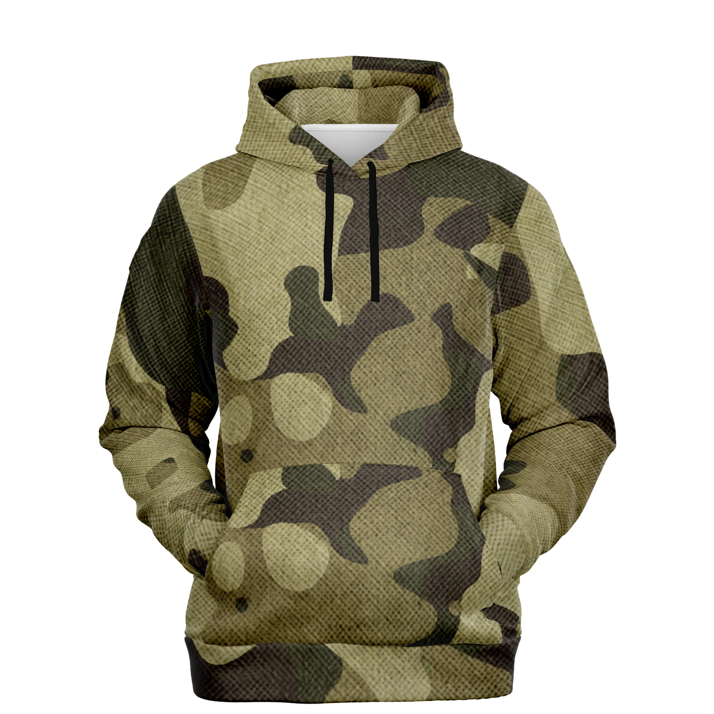 Camo Hoodie | Green Fabric Camouflage