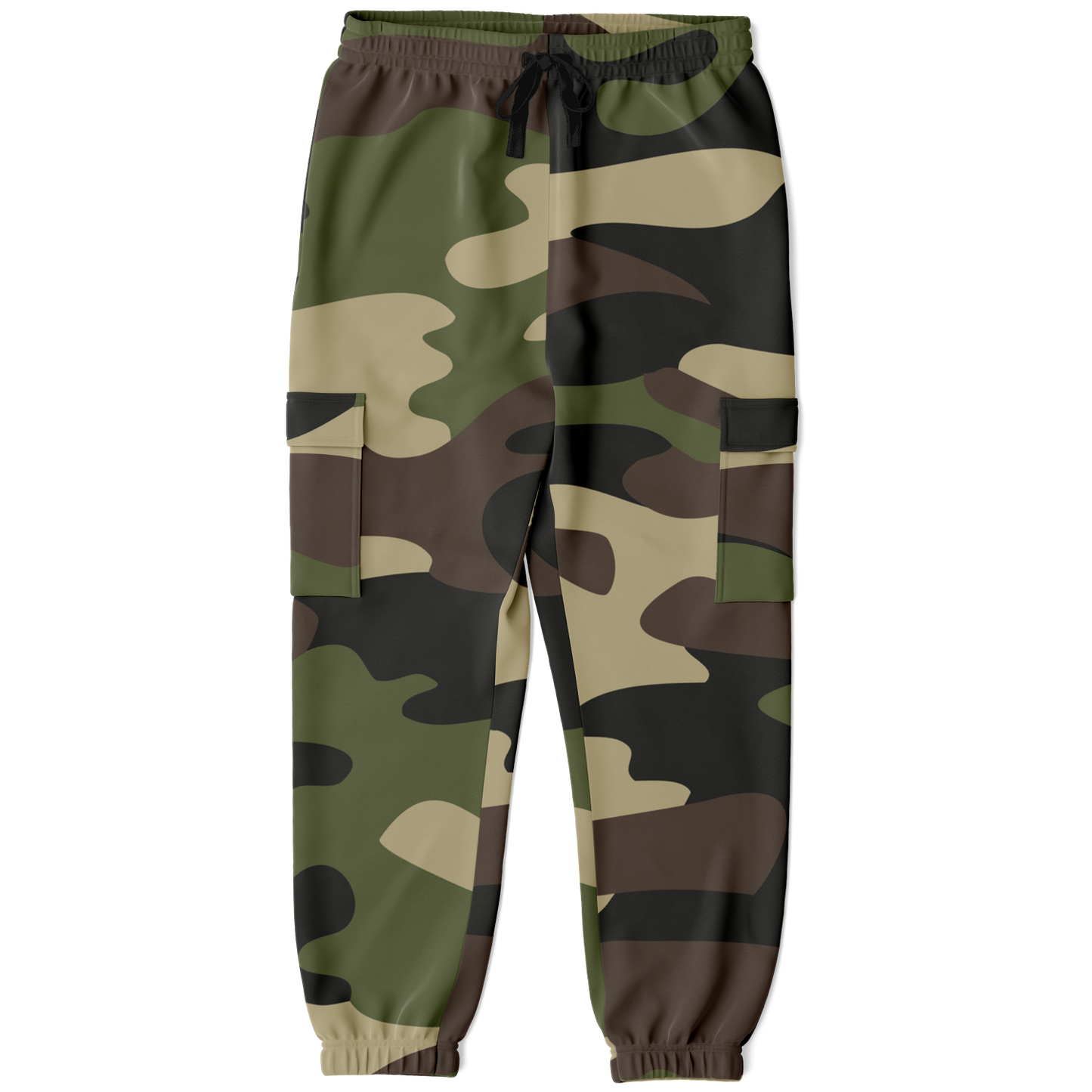 Camo Cargo Pants | Unisex | Classic Green Camouflage