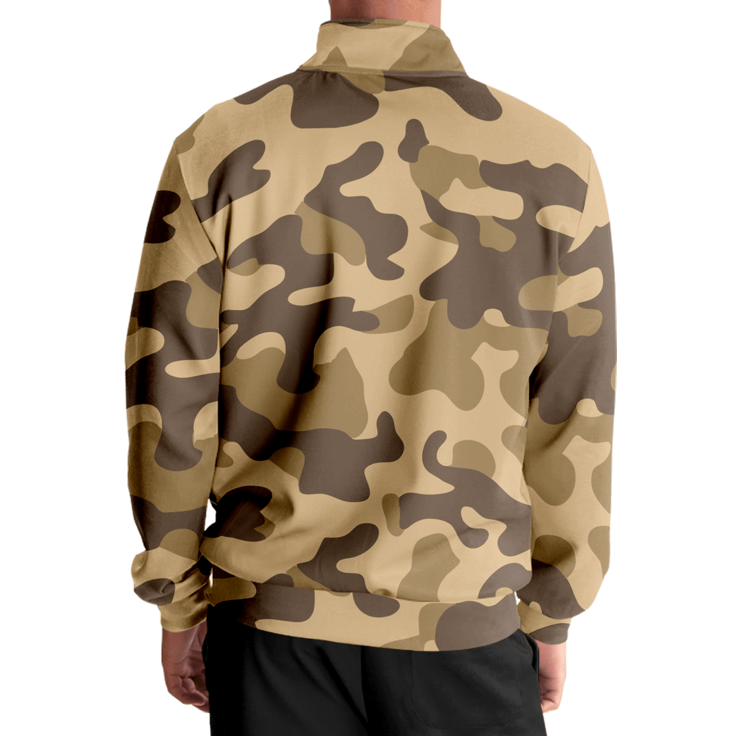 Camo Track Jacket | Khaki Camouflage