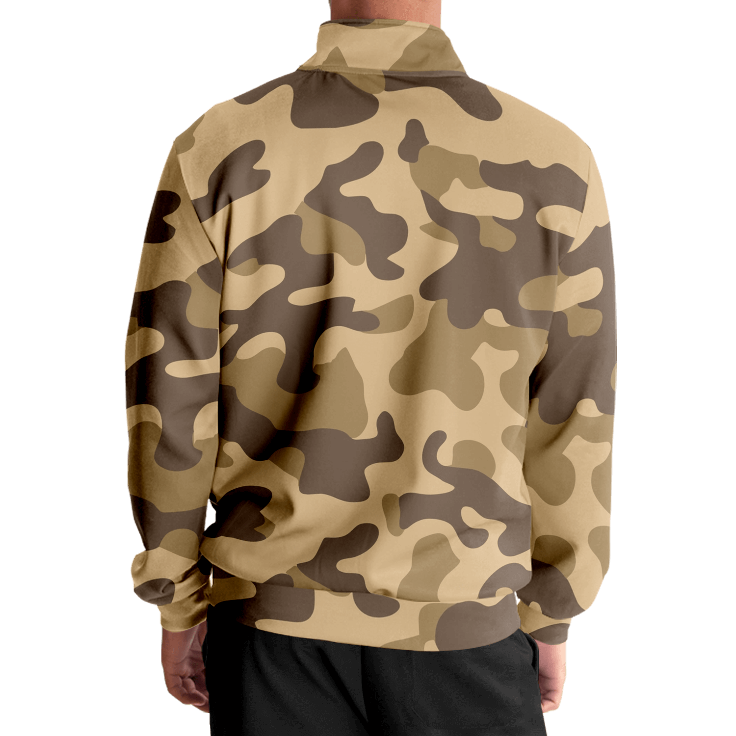 Camo Track Jacket | Khaki Camouflage