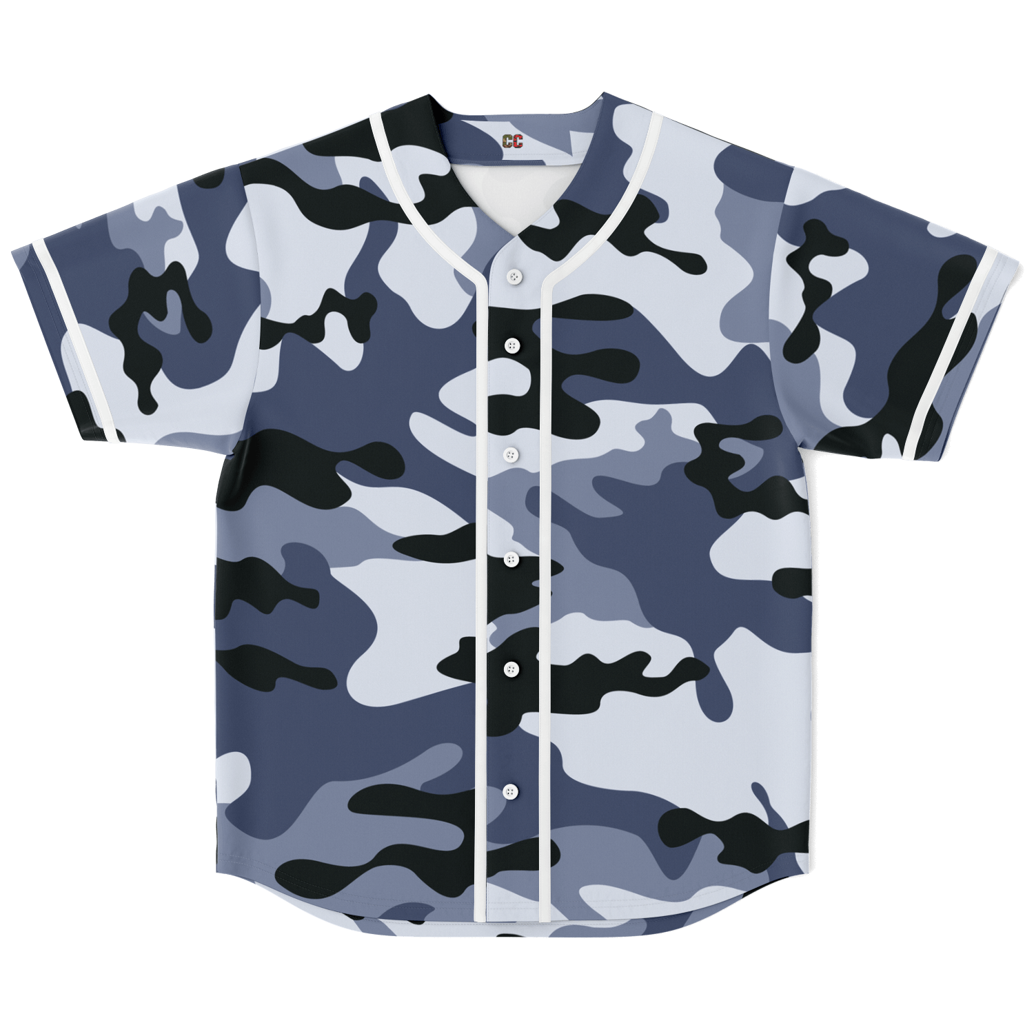 Camo Baseball Jersey | Light Blue Camouflage