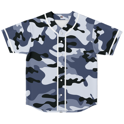 Camo Baseball Jersey | Light Blue Camouflage